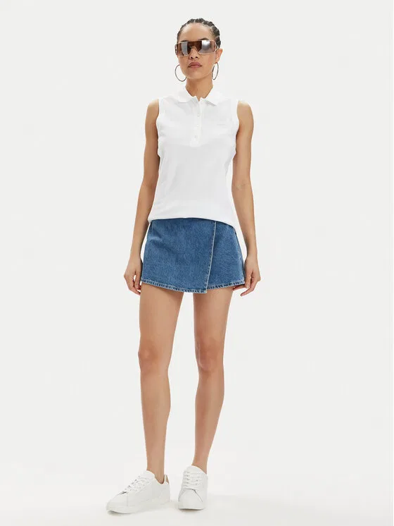 Поло Lacoste Slim Fit, Белое — фото 2