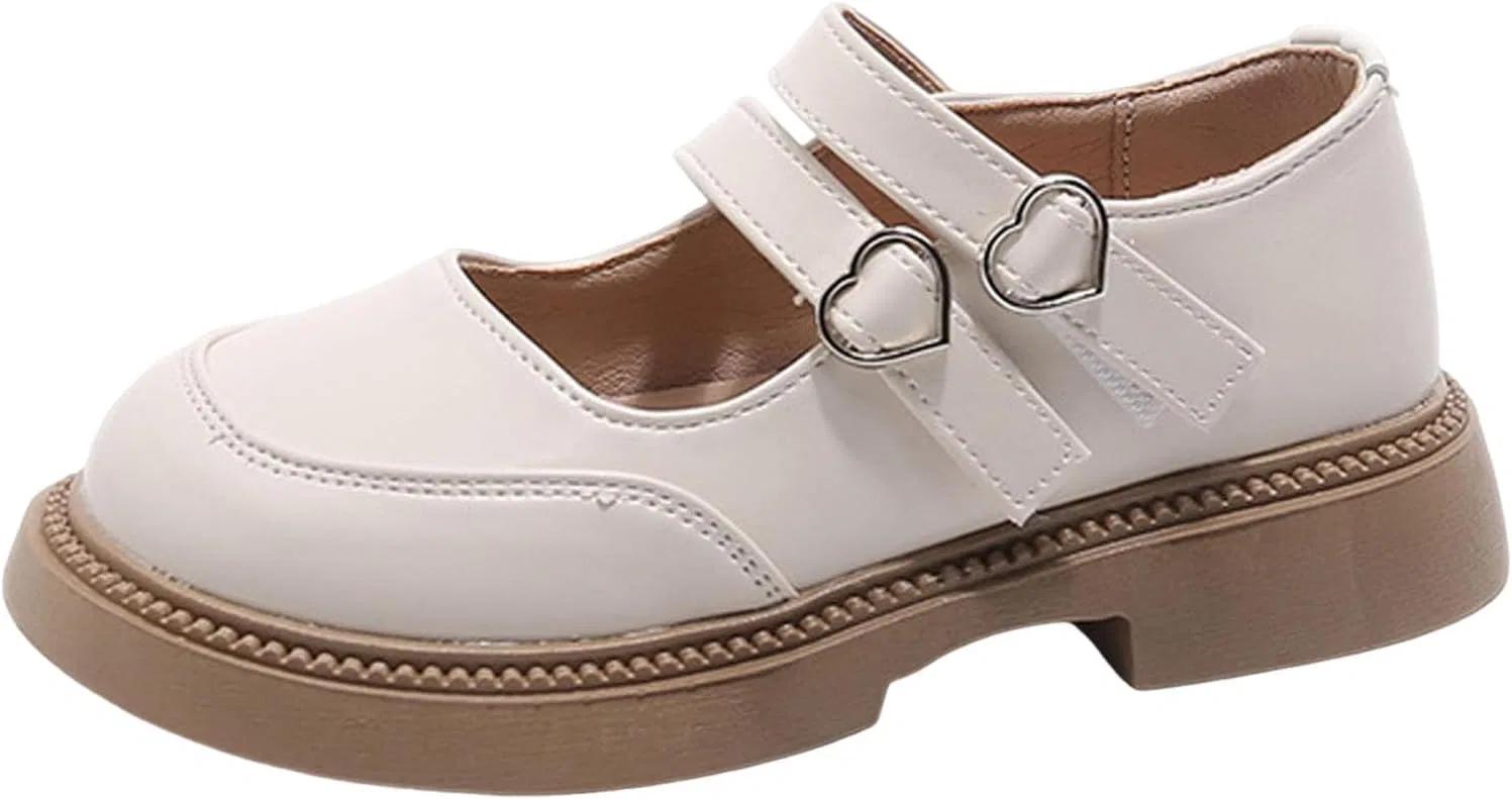 Детские туфли для девочек с двумя пряжками Dademeo, Beige