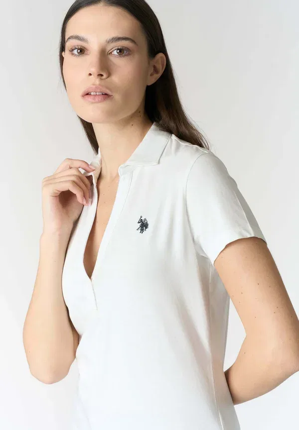 Футболка хлопковая Polo shirt U.S. Polo Assn., bianco, белый — фото 4