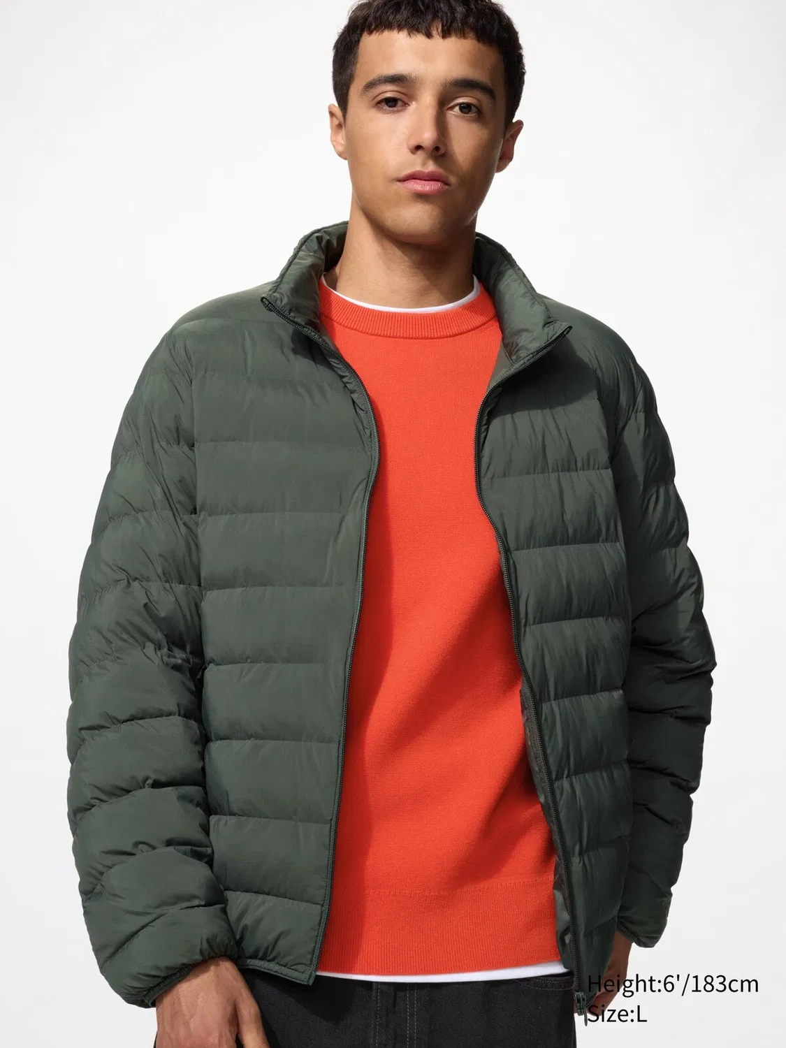 Куртка Pufftech Uniqlo, оливковый