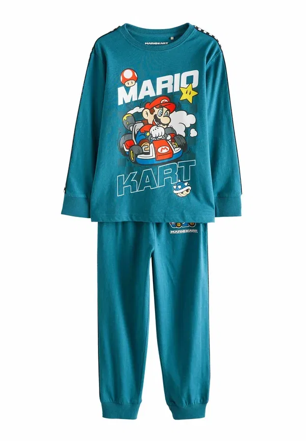 Комплект пижамы с принтом Super Mario, Next, Mario Kart Green Blue, синий/зеленый — фото 3