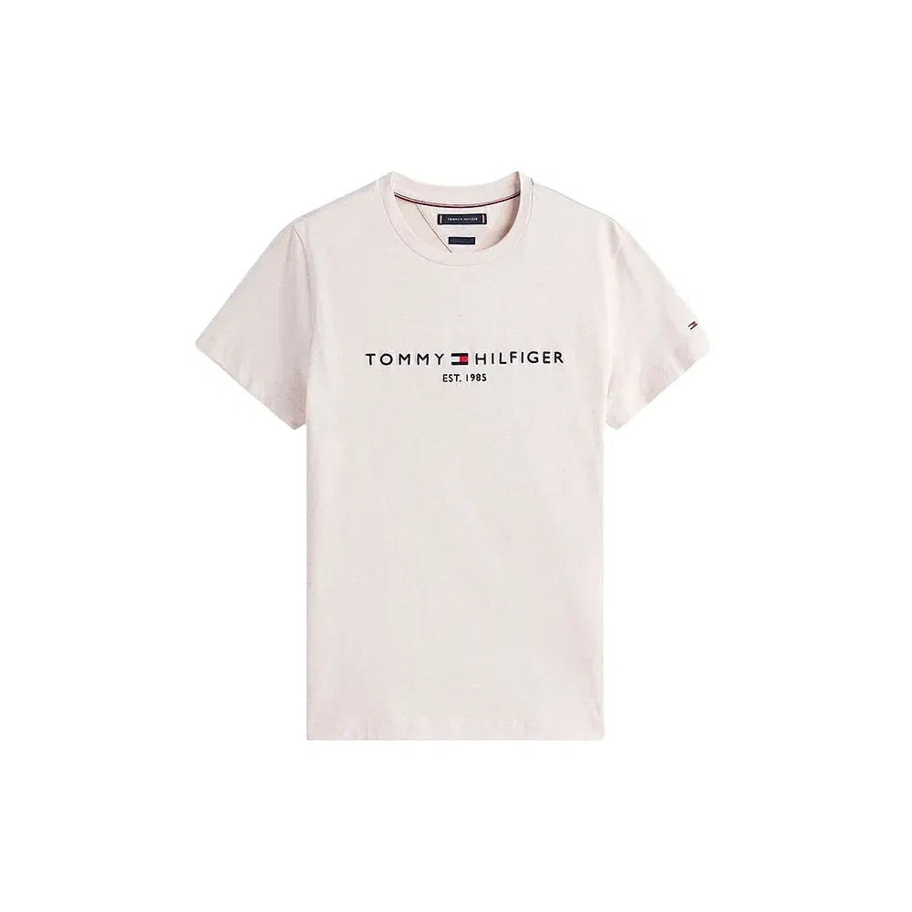 Футболка с коротким рукавом Logo Tommy Hilfiger, белый — фото 3