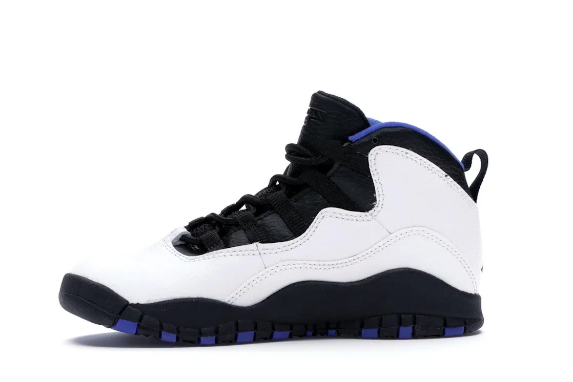Детские кроссовки Lifestyle Jordan 10 Retro, White/Black-Royal-Metallic Silver — фото 3
