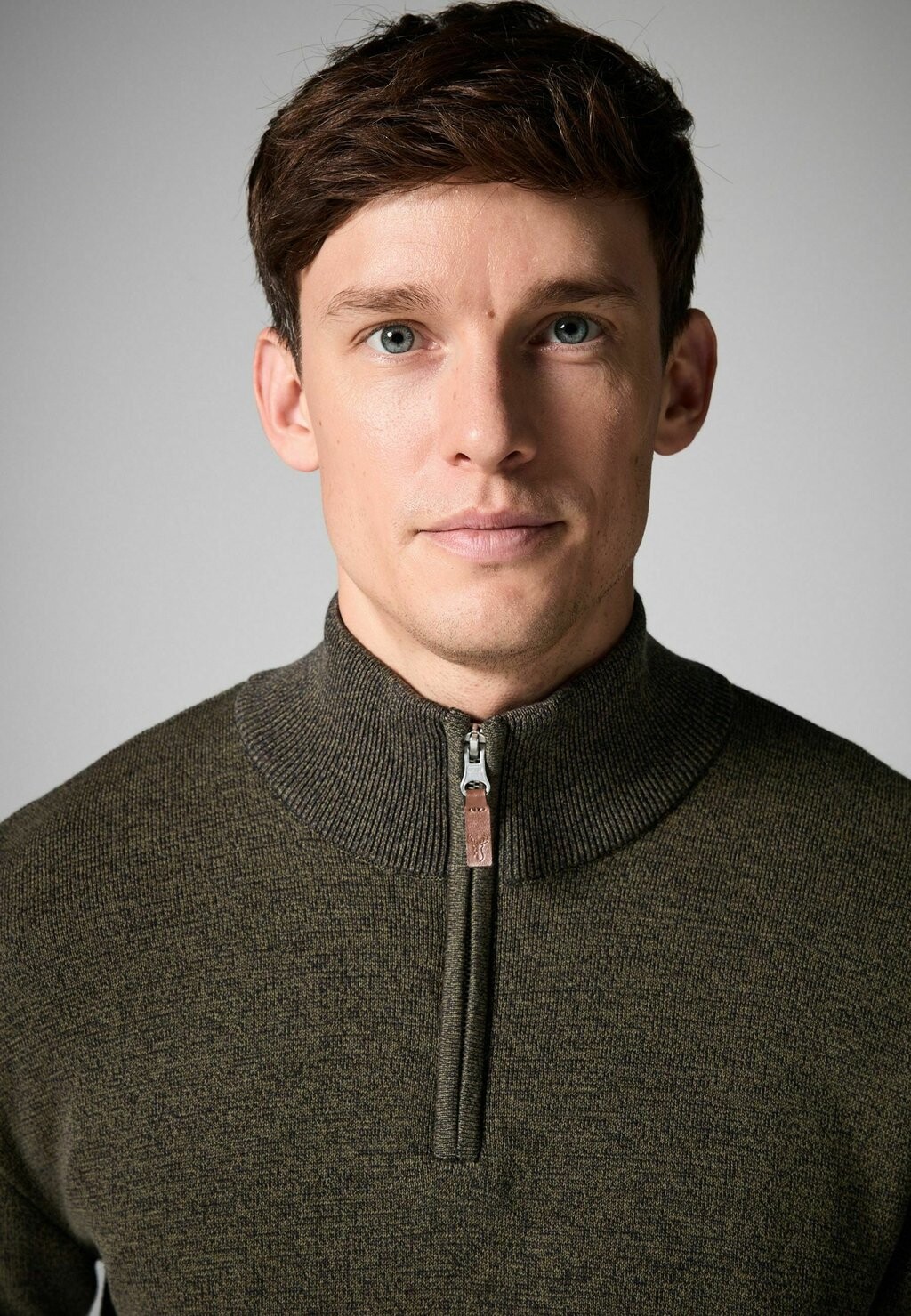 

Джемпер ZIP NECK REGULAR FIT Next, зеленый