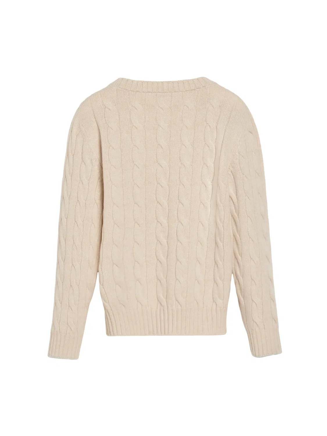 Свитер фактурной вязки Brunello Cucinelli Kids, нейтральные цвета — фото 2
