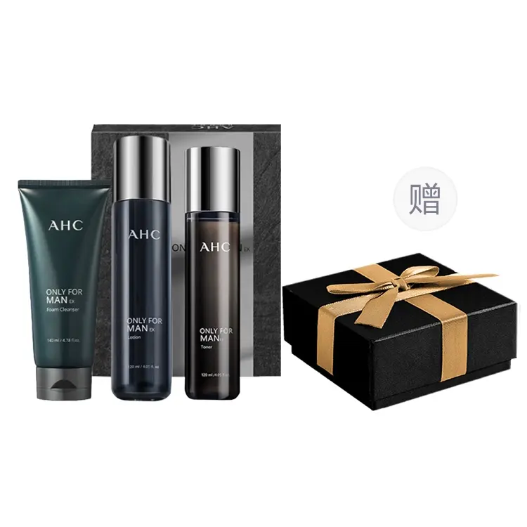 

Мужской набор для ухода за кожей: тоник, лосьон и очищающее средство глубокое очищение, увлажнение, контроль жирности, освежающий комплект из трех предметов A.H.C