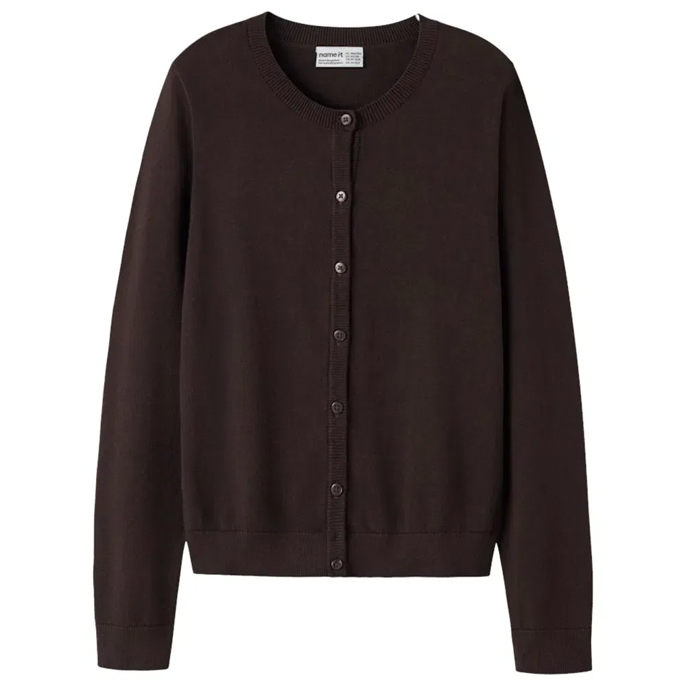 Детский кардиган для девочек с пуговицами Valane Name it, Brown