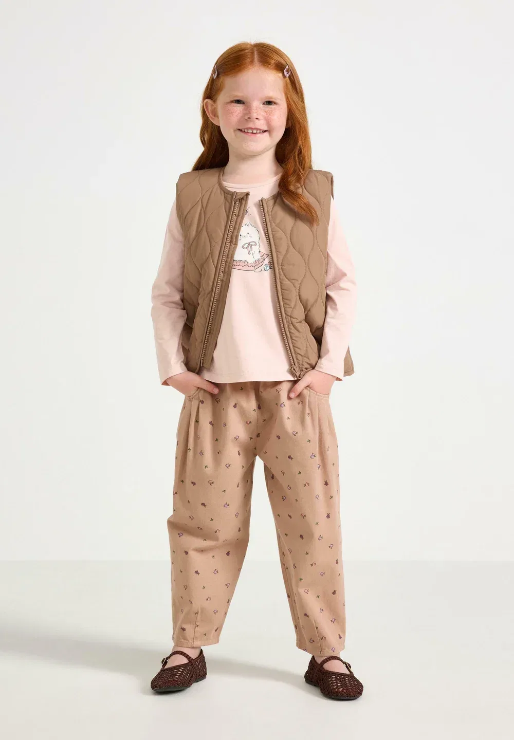 Брюки прямого кроя - брюки Lindex, Light Khaki