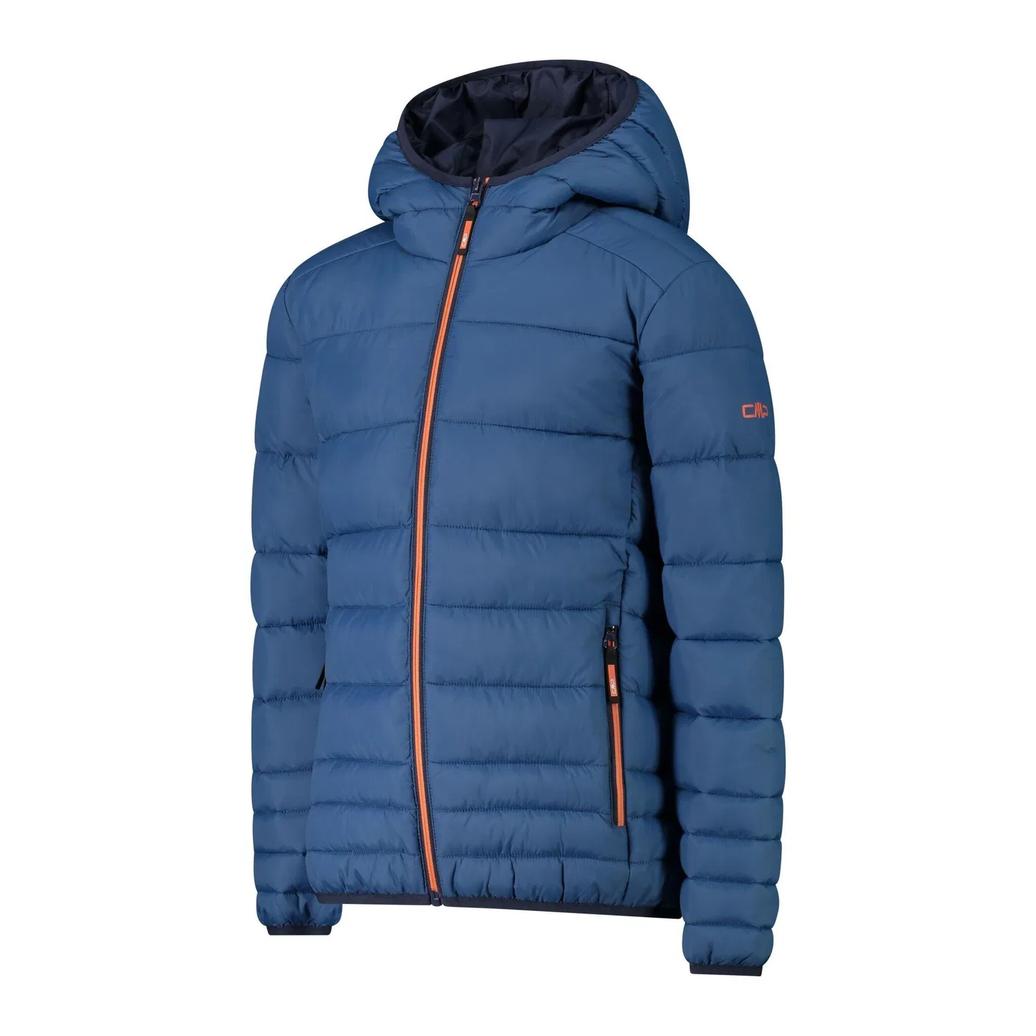 Детская стеганая куртка с капюшоном Kid Jacket Fix Hood Cmp, Blau Mango — фото 3