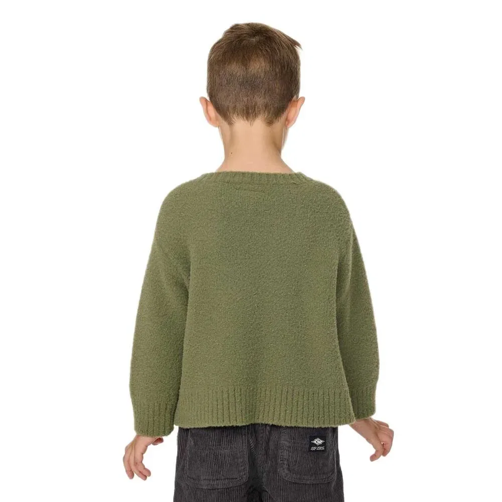 Детский свитер для мальчиков с жаккардовым принтом Ride The Wave Knit Rip curl, Green — фото 2