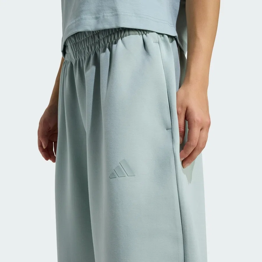 Штаны спортивные свободного кроя Soft Lux Loose Pant adidas, Светло-зеленый — фото 4