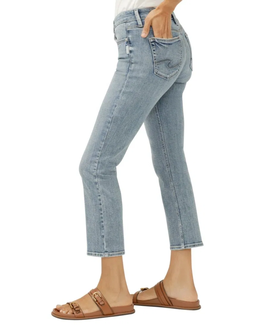 Джинсы прямого кроя с укороченной длиной Suki Mothers Beach Silver Jeans Co — фото 2