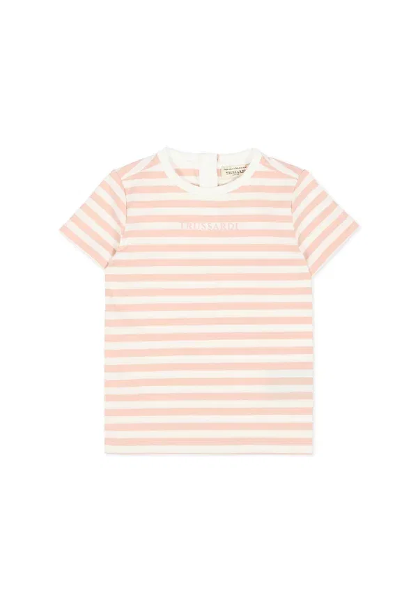 Футболка с полоской T-shirt Tru Trussardi Junior, розовый