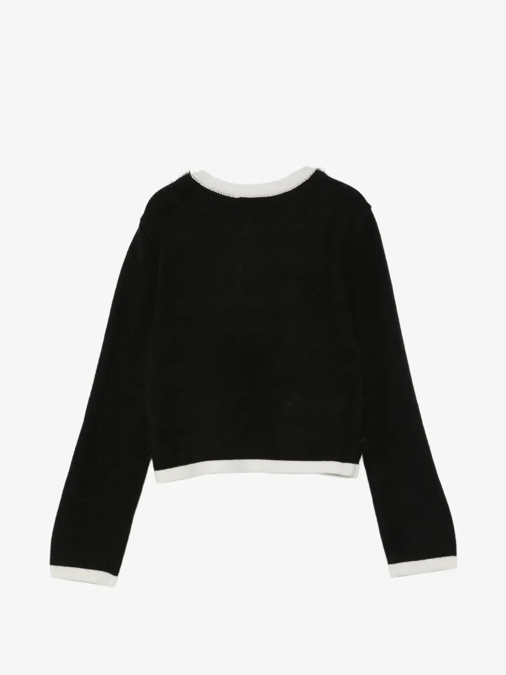 Кардиган с искусственным мехом TWINSET Kids, черный — фото 2
