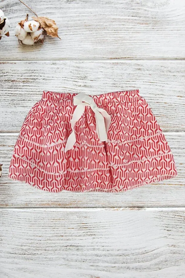 Детская юбка для девочек с принтом tie-dye Shecco Babba, Red White