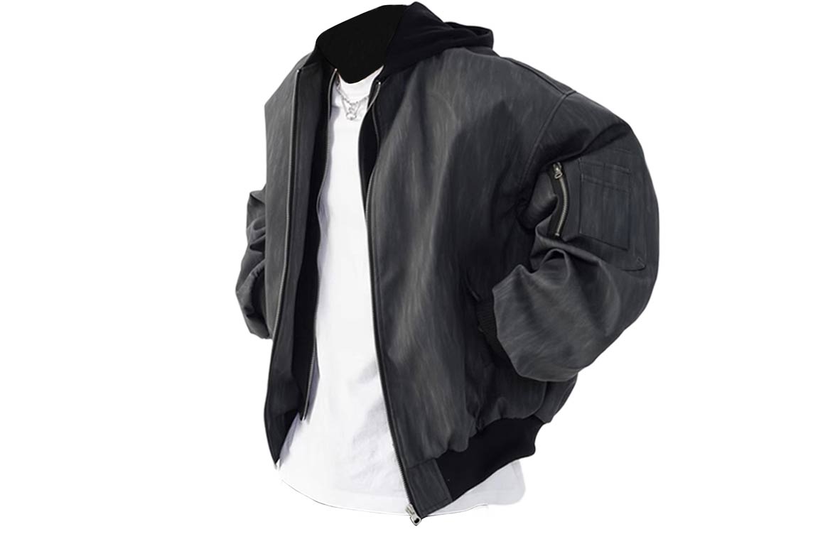 

ZIAREL Куртка Unisex Stand Collar Moderate серого цвета