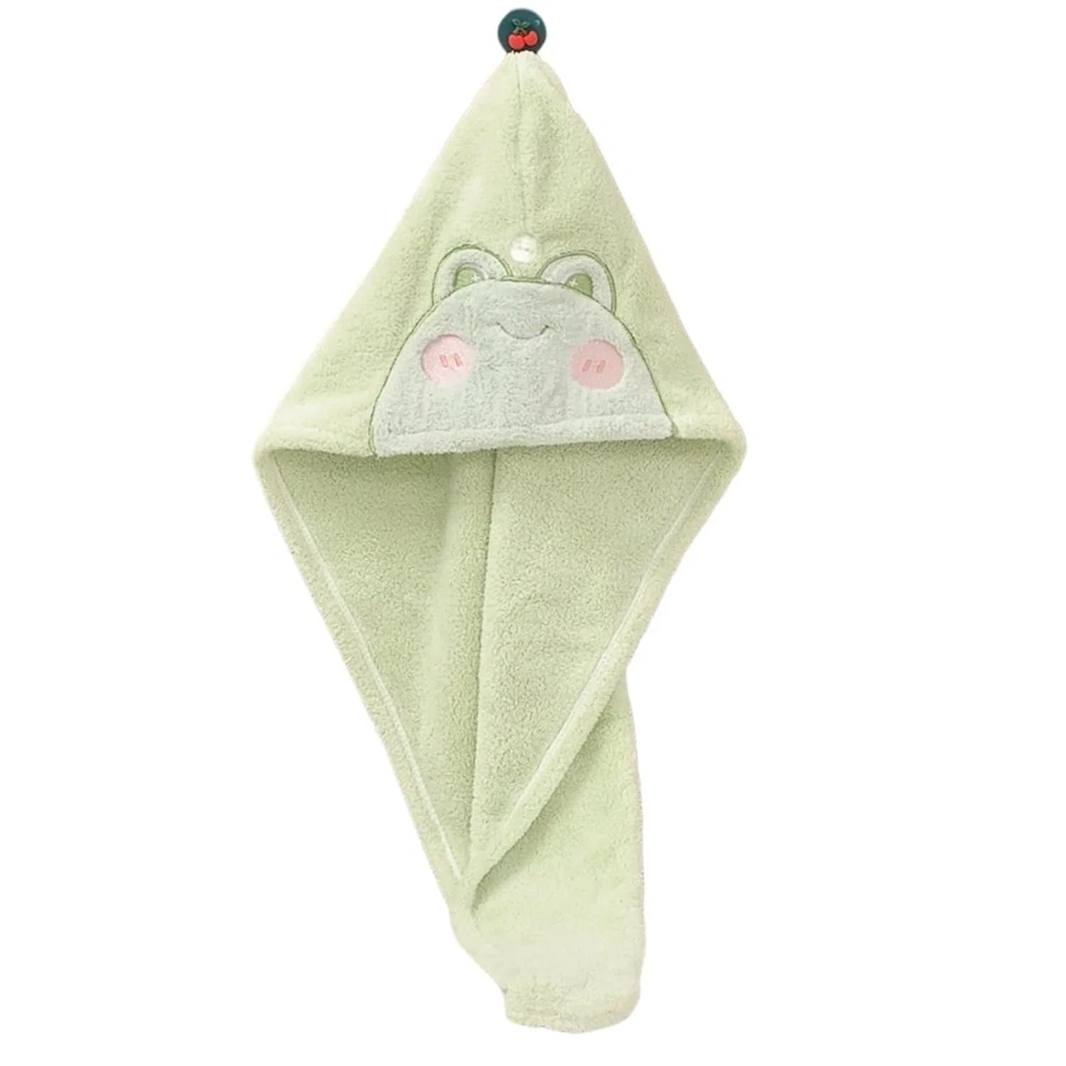 Шапочка для душа из кораллового флиса, Himscev, 2 шт., Green