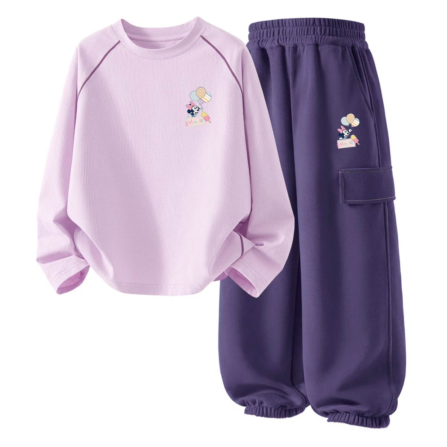 Детский спортивный костюм с принтом Di Balloons, Disney, Silicone Di Balloons K Pink Purple+Di Balloons K Pulse Purple