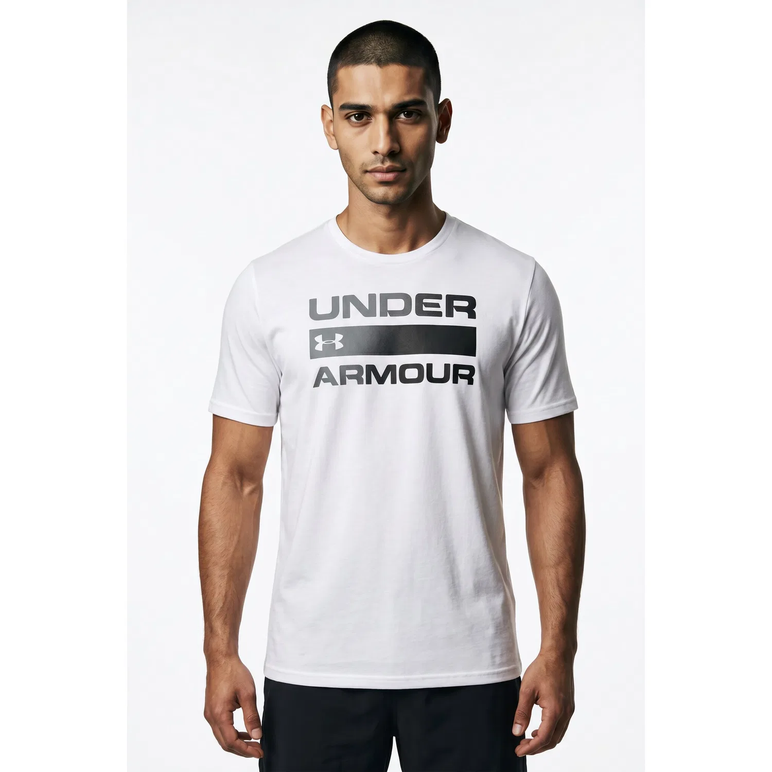 Детская футболка с графическим принтом Under Armour, White/Black