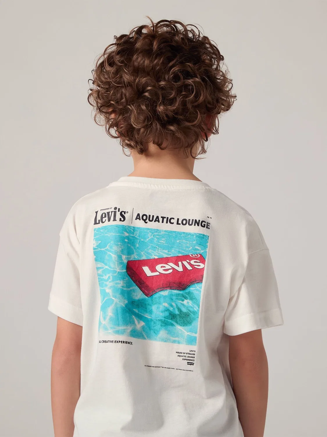Футболка с принтом Levi's Green Aquatic Lounge, зеленый — фото 3