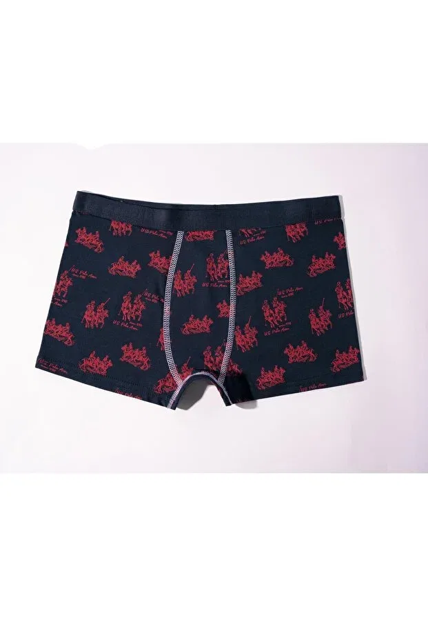 Детские боксеры для мальчиков с принтом U.S. Polo Assn., Red Navy Blue — фото 2