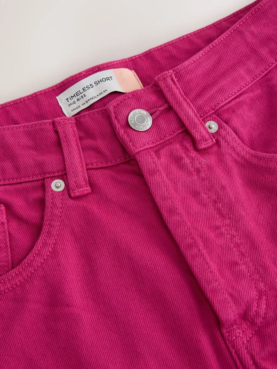 Шорты Next Regular Jeans цвета маджента — фото 4