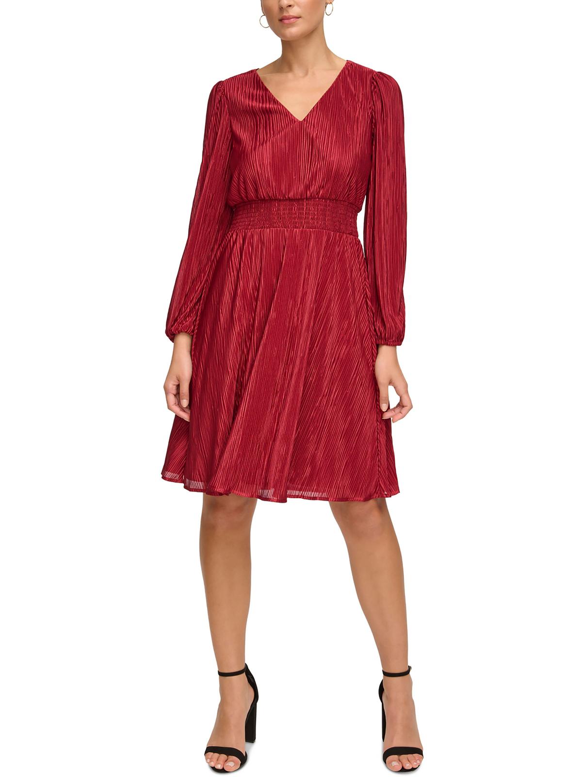 

Женское шифоновое платье-футляр со сборками Kensie Dresses, цвет burgundy