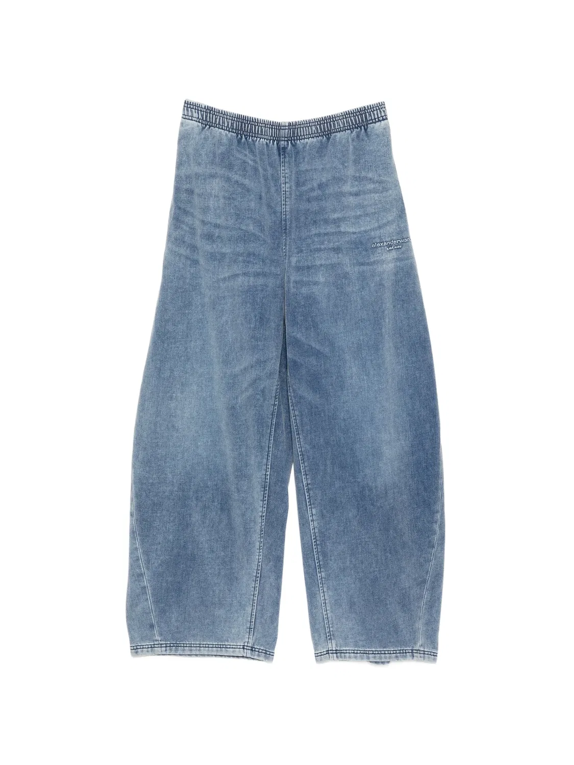 Спортивные брюки из денима Alexander Wang, синий
