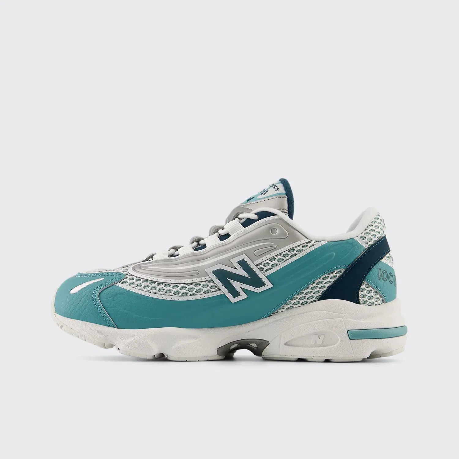 Детские кроссовки для мальчиков на шнурке 1000 New Balance, Серый / Синий — фото 2