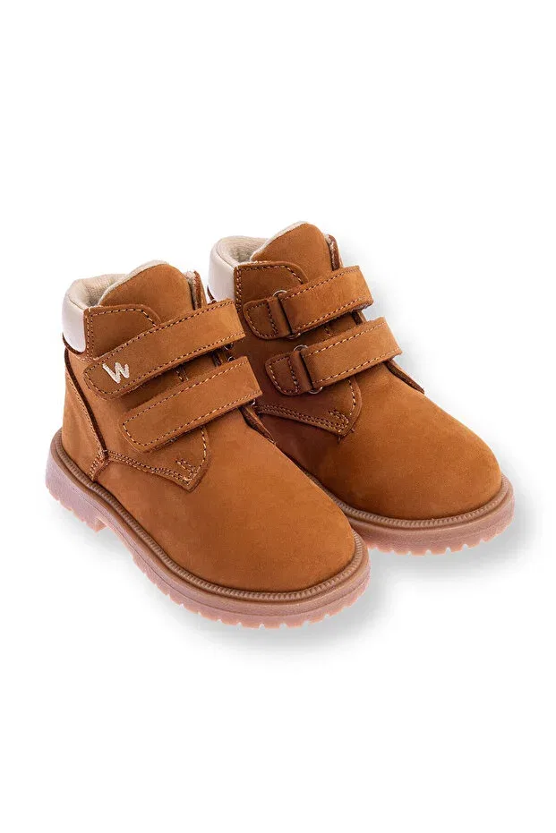 Детские ботинки для девочек с коротким каблуком Ebebek Babywalk, Tan Color