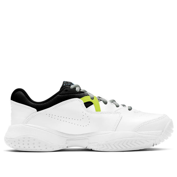 Кроссовки court lite 2 jr. 'white hot lime' Nike, белый — фото 2
