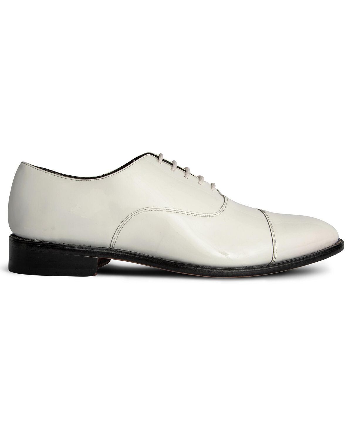 Мужские кожаные модельные туфли-оксфорды clinton tux cap-toe Anthony Veer, белый — фото 3