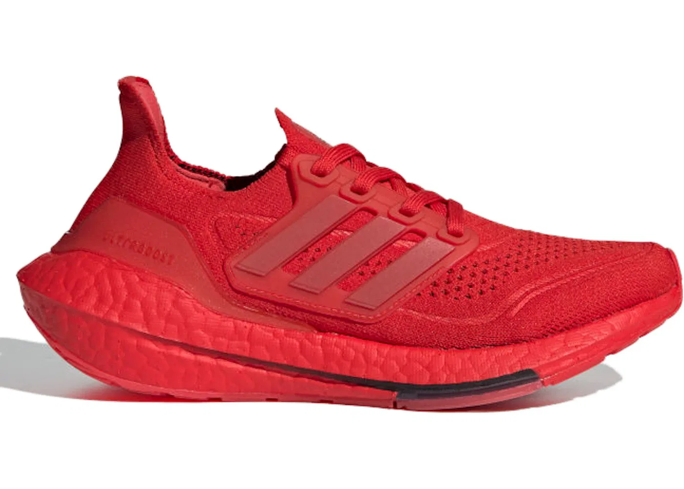 Детские кроссовки для бега с амортизацией Adidas Ultra Boost 21 J, Vivid Red / Vivid Red / Core Black
