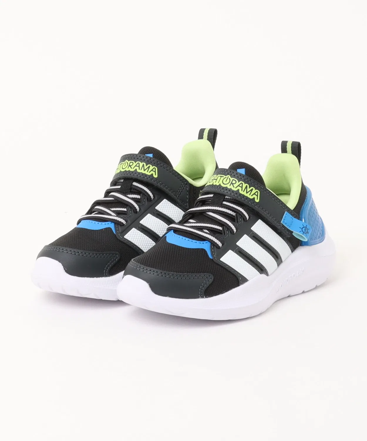 Детские кроссовки с LED-подсветкой Lightorama RNR EL Adidas, Black
