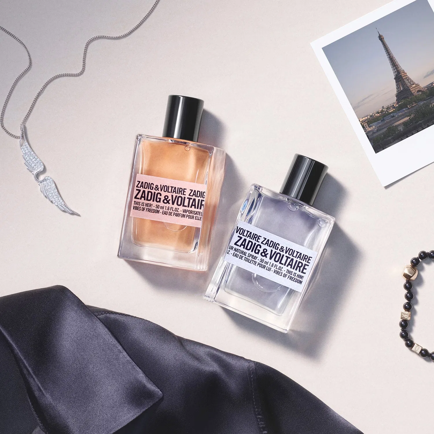 Мужская туалетная вода 50 мл с ароматом лаванды и мандарина Zadig & Voltaire This Is Him! Vibes of Freedom — фото 3