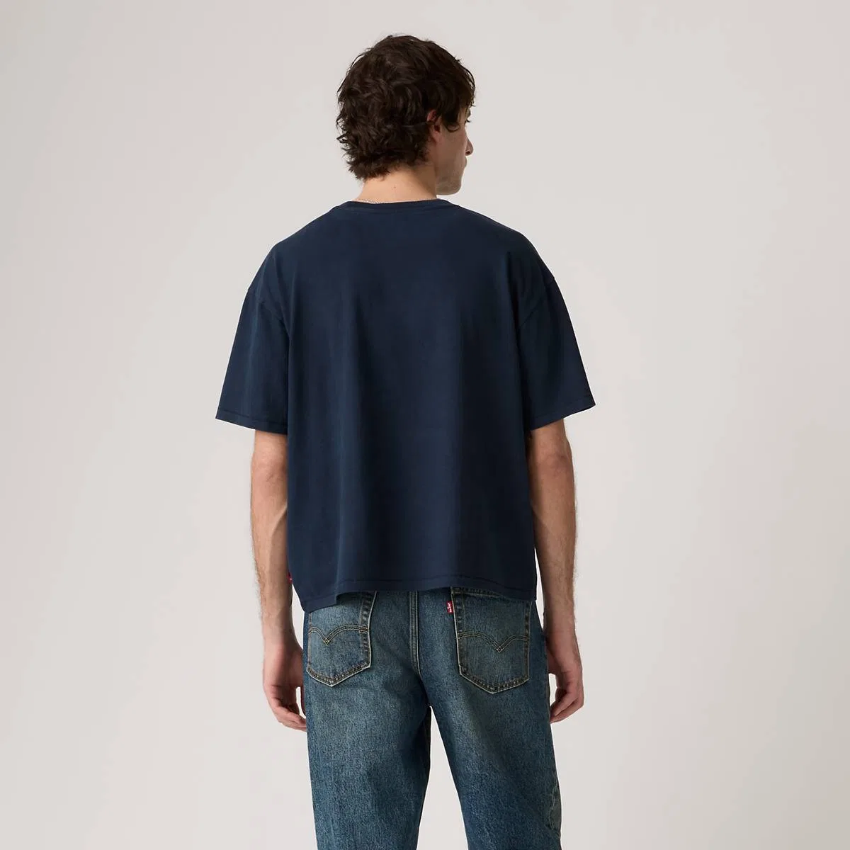 Свободная футболка с коротким рукавом Levi's, Sheen Wash Nightfall Navy - Blue — фото 4