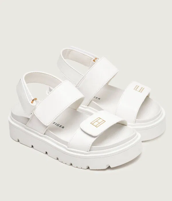 Детские сандалии из искусственной кожи Tommy Hilfiger, белый — фото 3