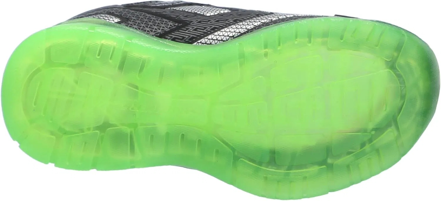 Детские кроссовки для мальчиков со светящейся подошвой Grid Flash Skechers, Black/Blue — фото 4