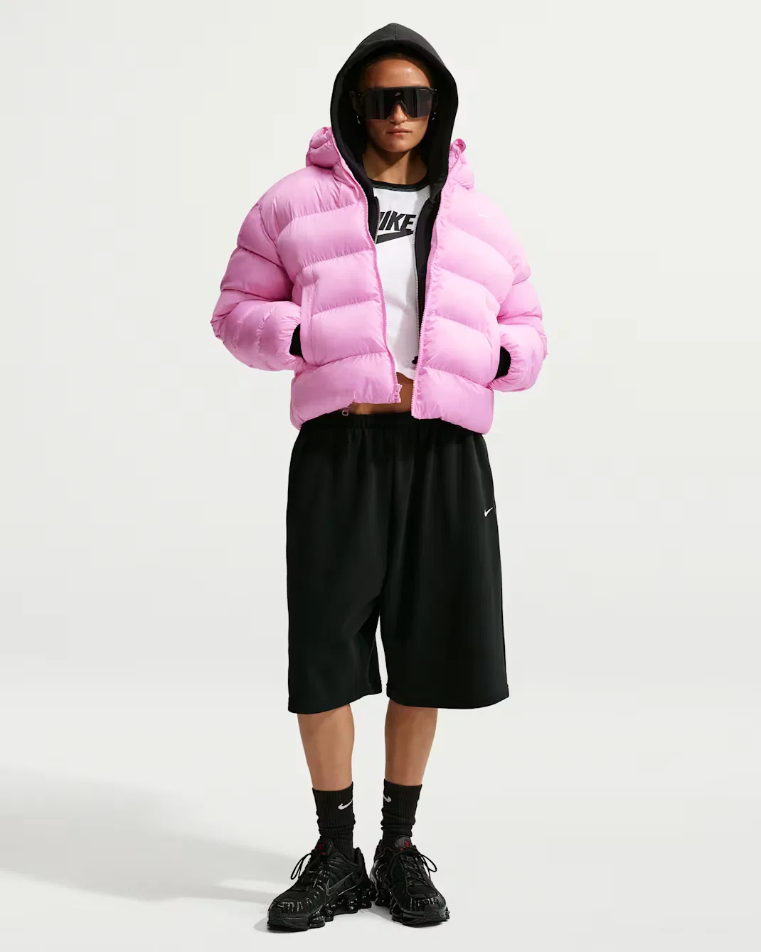 Женская куртка Therma-FIT Nike Sportswear, Pink Rise/Sail — фото 4