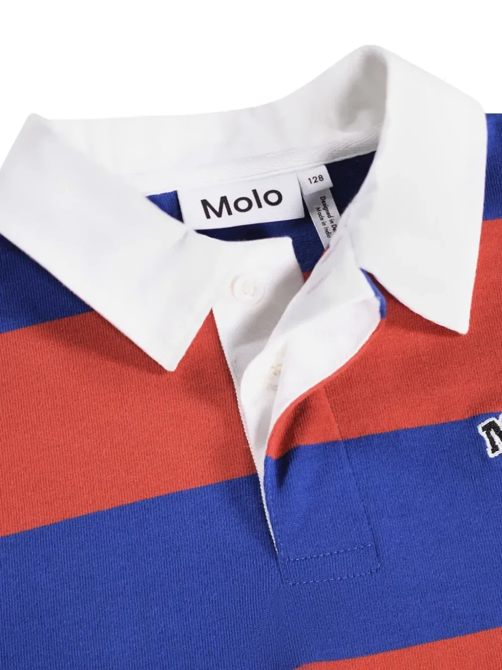 Полосатая рубашка поло с длинными рукавами Molo, синий — фото 3