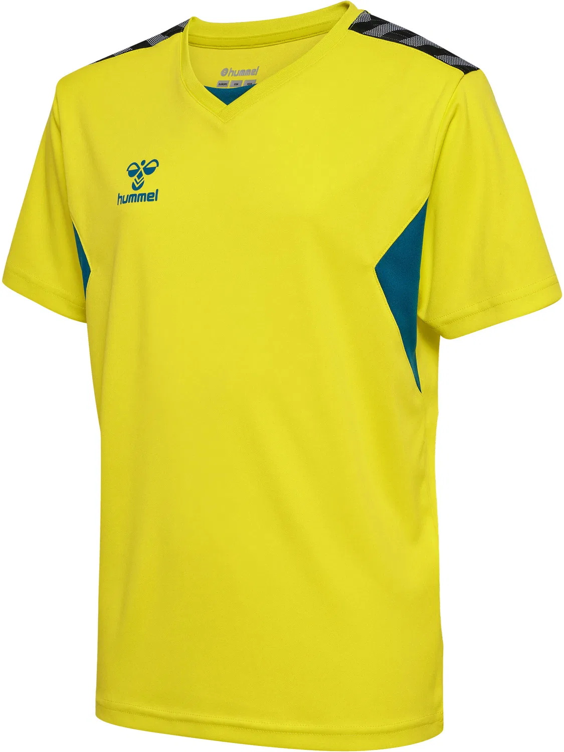 Детская футболка с коротким рукавом hmlAUTHENTIC PL Jersey S/S Kids Hummel, Sonnengelb Blau