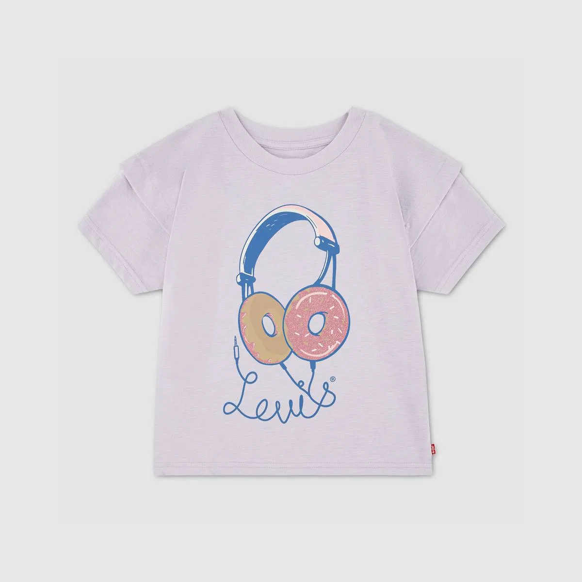 Вязаный топ с двойными рукавами для девочек 7-16 лет Levi's, Lavender Blue - Purple
