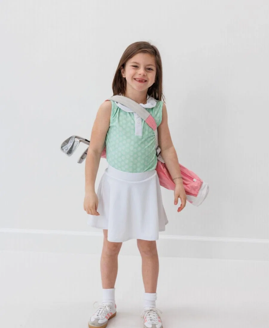 Юбка для тенниса Twirly Skirt Courtside Kids, White — фото 4