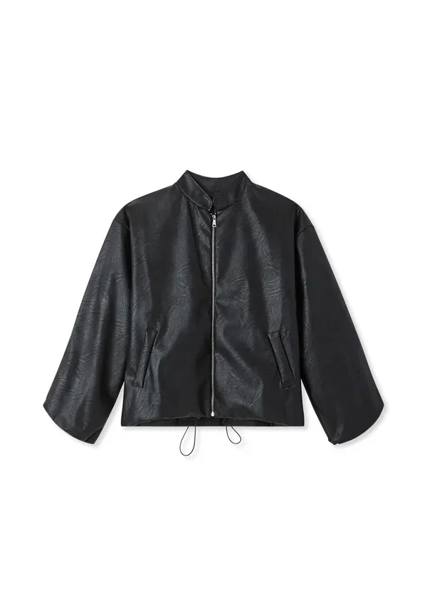 Куртка из искусственной кожи Faux leather jacket Terranova, черный — фото 4
