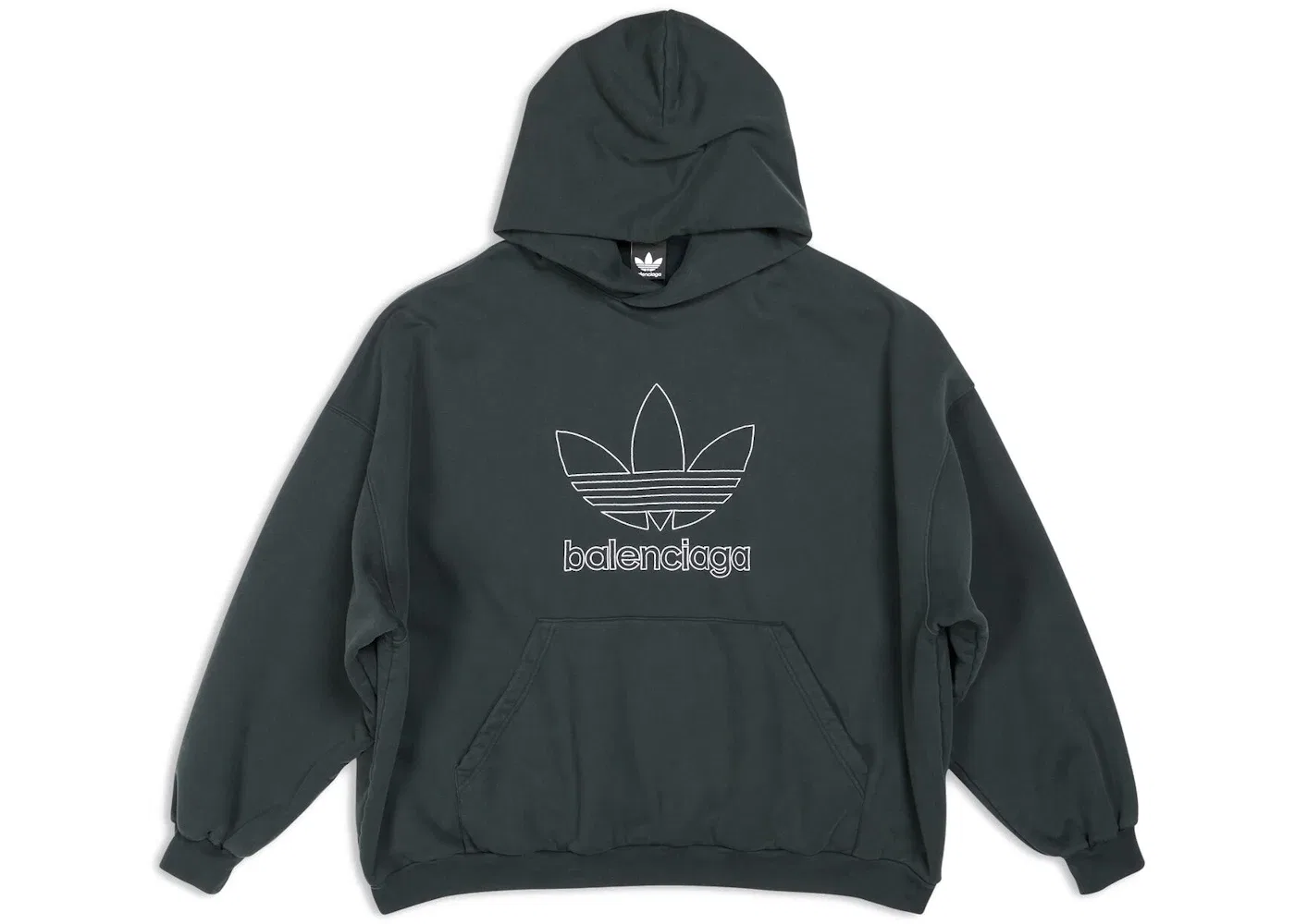 Женский худи свободного кроя с принтом Balenciaga x Adidas Hoodie Balenciaga, Green