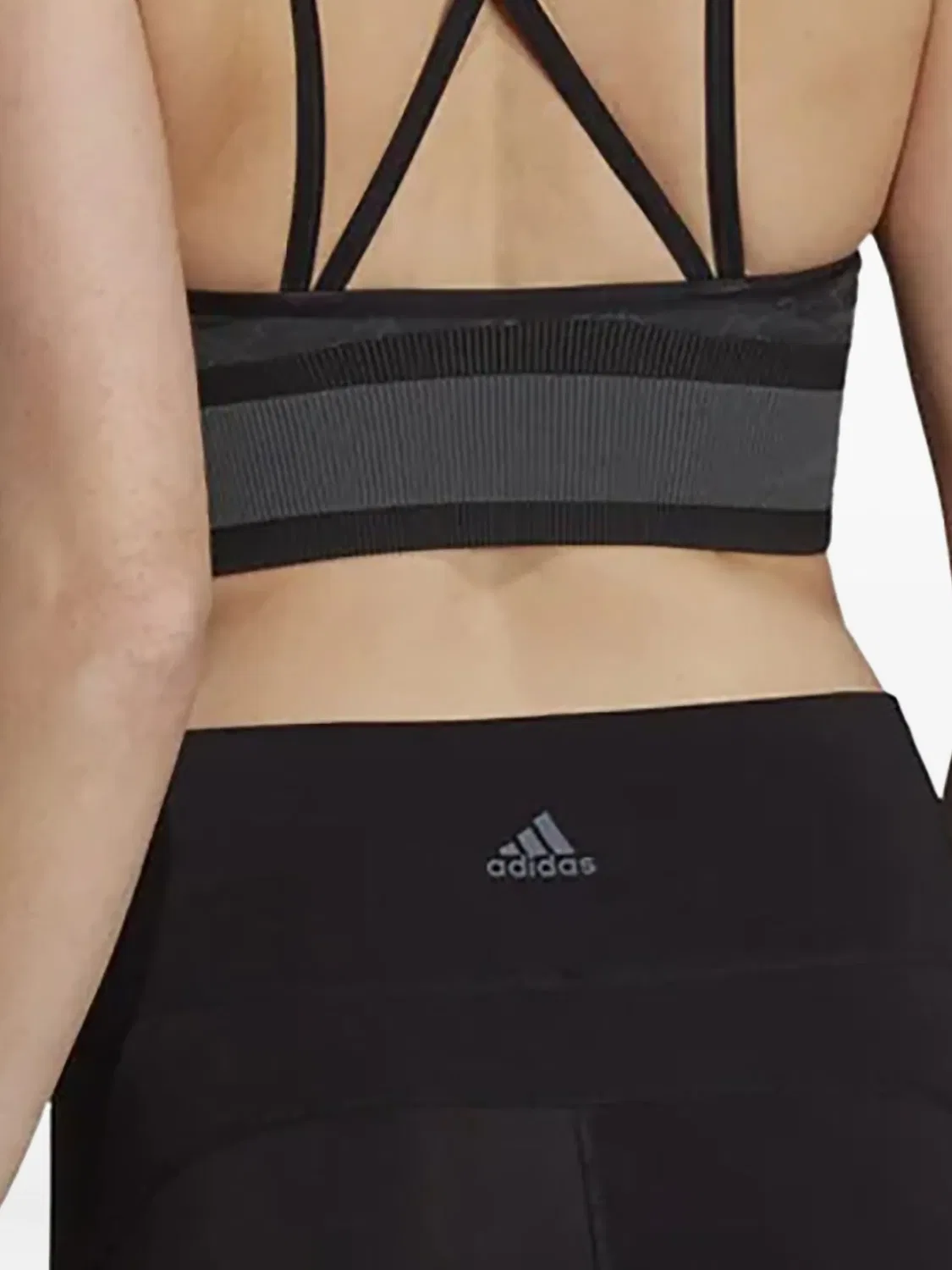 Бесшовный спортивный бюстгальтер All Me Wanderlust Adidas, серый — фото 2