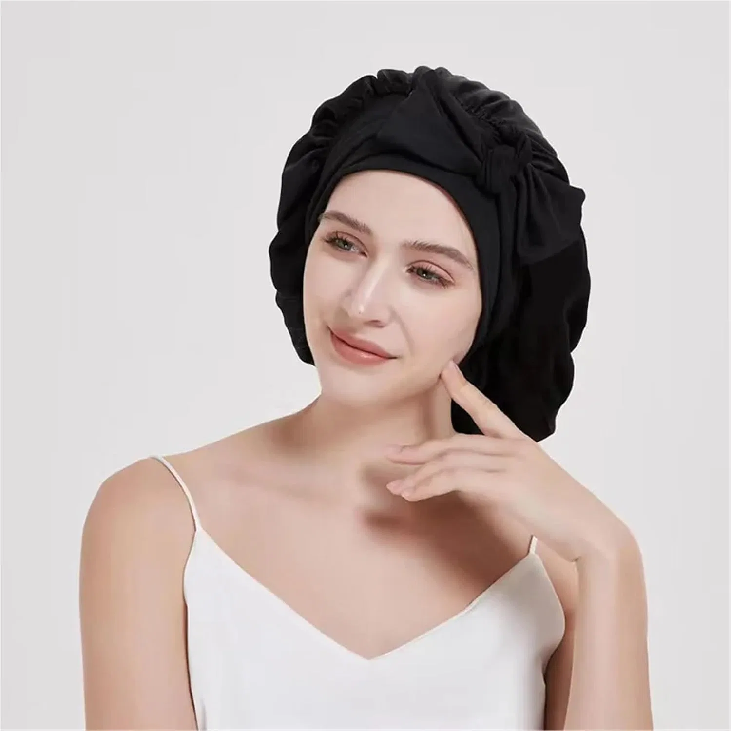 Шапочка для душа из сатина, BOJHGO, 55-60 см, мультиколор — фото 4