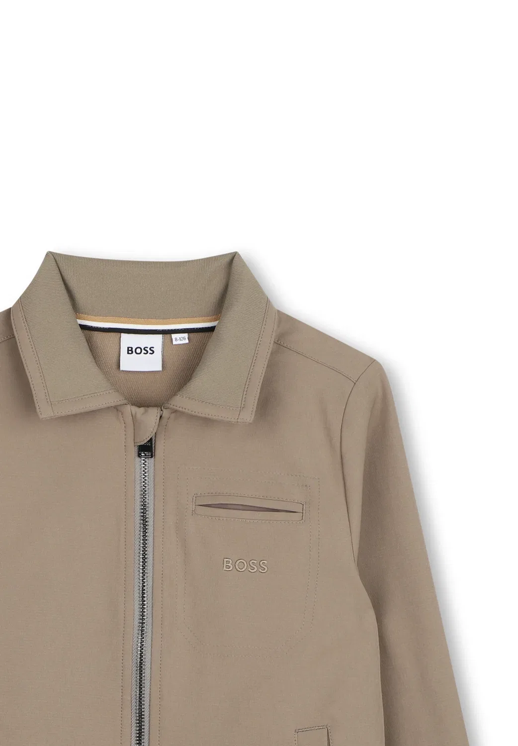 Кардиган из синтетической ткани - толстовка на молнии Boss Kidswear, Souris — фото 4