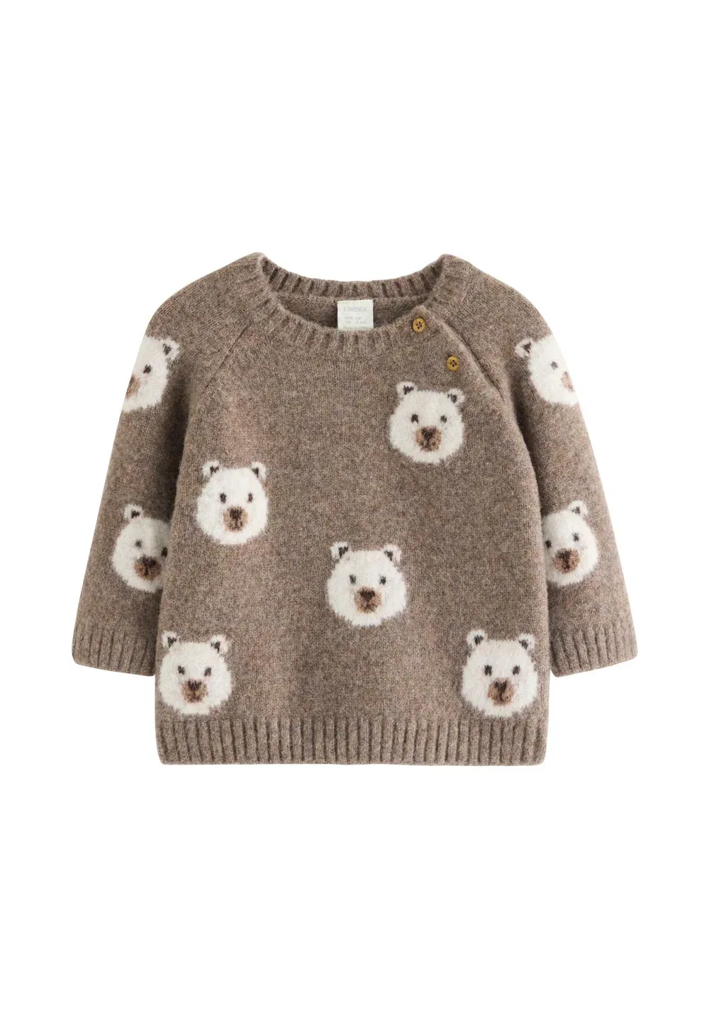 Джемпер унисекс Lindex, Brown Melange