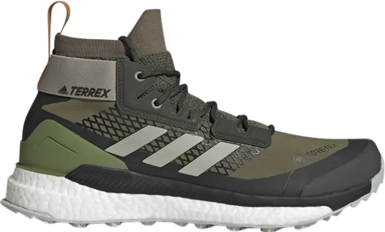 

Ботинки Adidas Terrex Free Hiker GTX 'Raw Khaki', зеленый